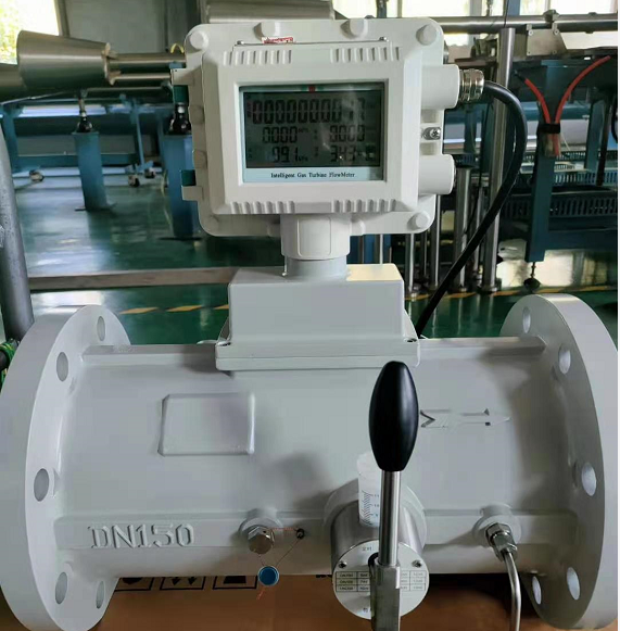 兩臺(tái)DN150氣體渦輪流量計(jì)準(zhǔn)備發(fā)往江蘇，用戶(hù)測(cè)天然氣貿(mào)易計(jì)量