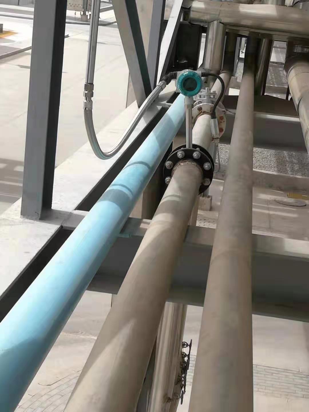 化工廠渦街流量計(jì)，安裝調(diào)試完畢-艾絲特儀表